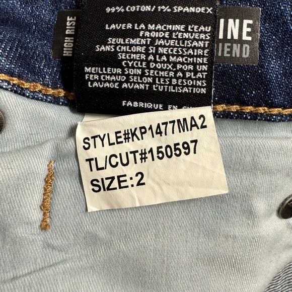 Kut From The Kloth Catherine Fab Ab Boyfriend Jeans 2 High Rise Dark KP1477MA2 - Picture 7 of 16